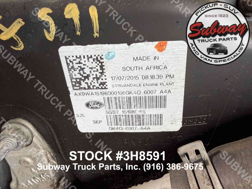 2 Used 2016 Ford Transit 250 3.2L Power Stroke Engine Assembly