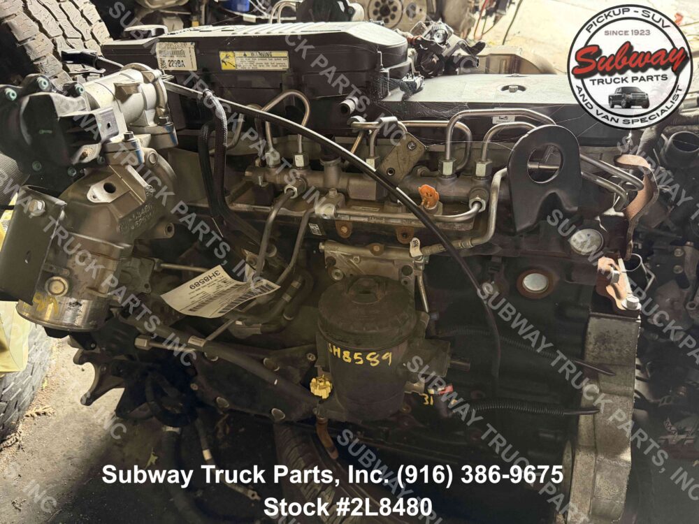 3H8589-4 Used 2020 Dodge Ram 2500 6.7L Cummins Engine Assembly