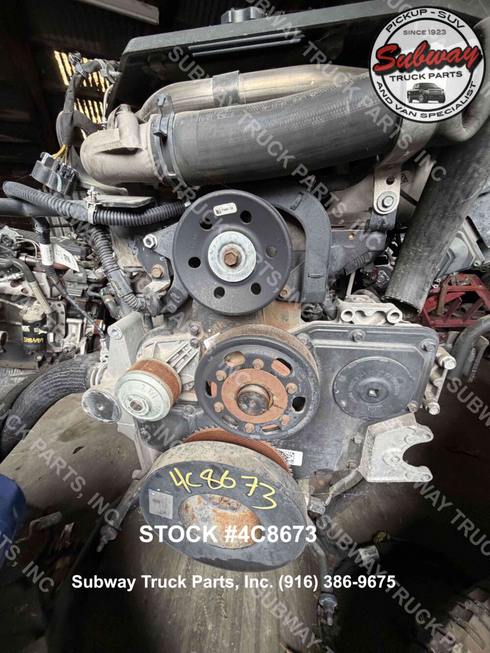 Used 2022 Dodge Ram 3500 6.7L Cummins Engine Assembly