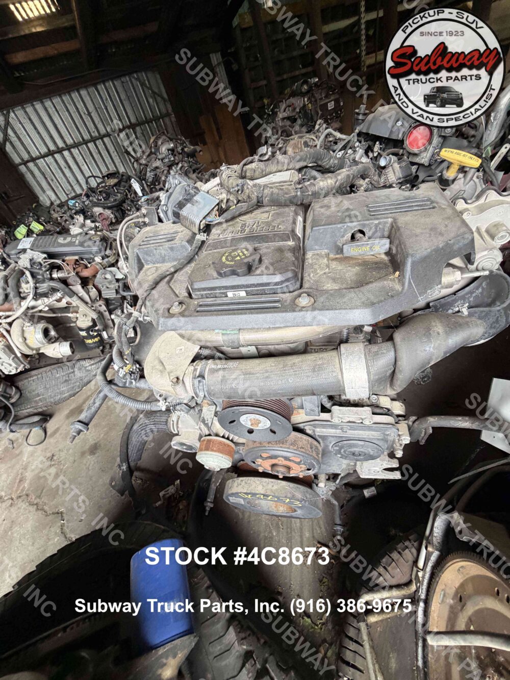 Used 2022 Dodge Ram 3500 6.7L Cummins Engine Assembly
