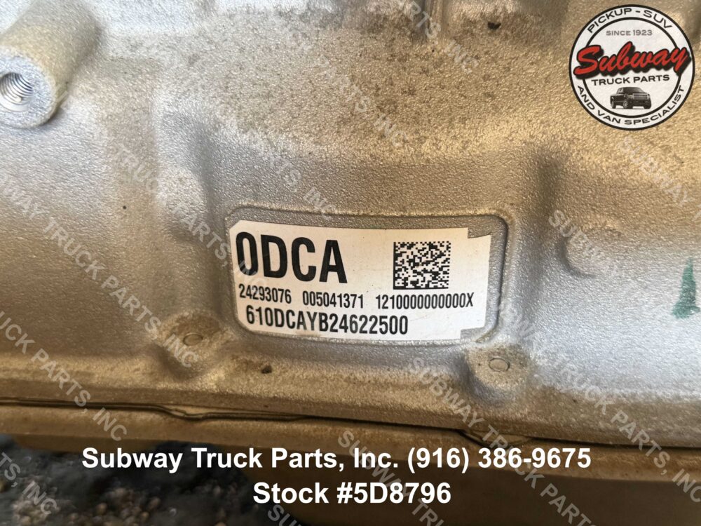 Used 2020 GMC Savana 2500 Van 6L90 Transmission Assembly