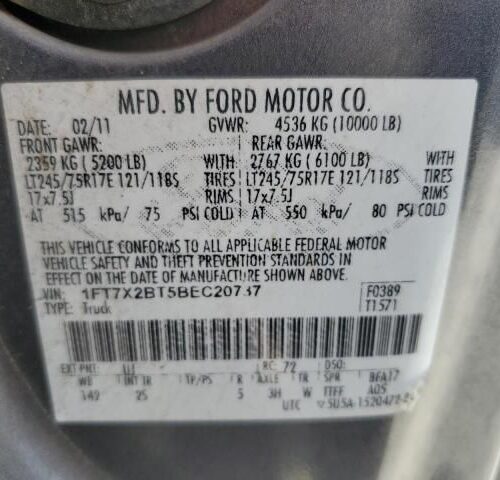 Used 2011 Ford F-250 Super Duty AC Compressor