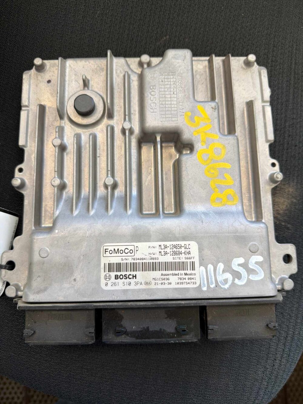 0000127582_0 Used 2021 Ford F-150 Engine / Motor Control Module ML3Z12A650GXB