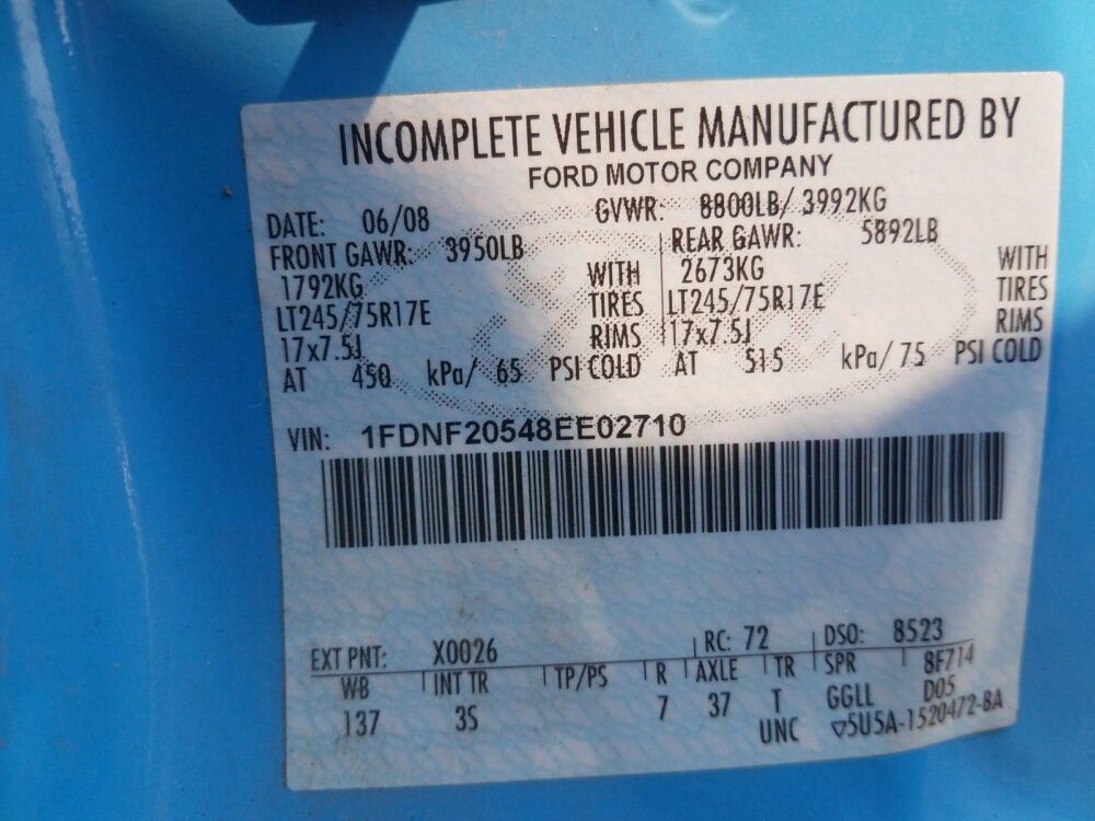 1C8213_10 Used 2008 Ford F-250 Super Duty Spindle Knuckle Front LH