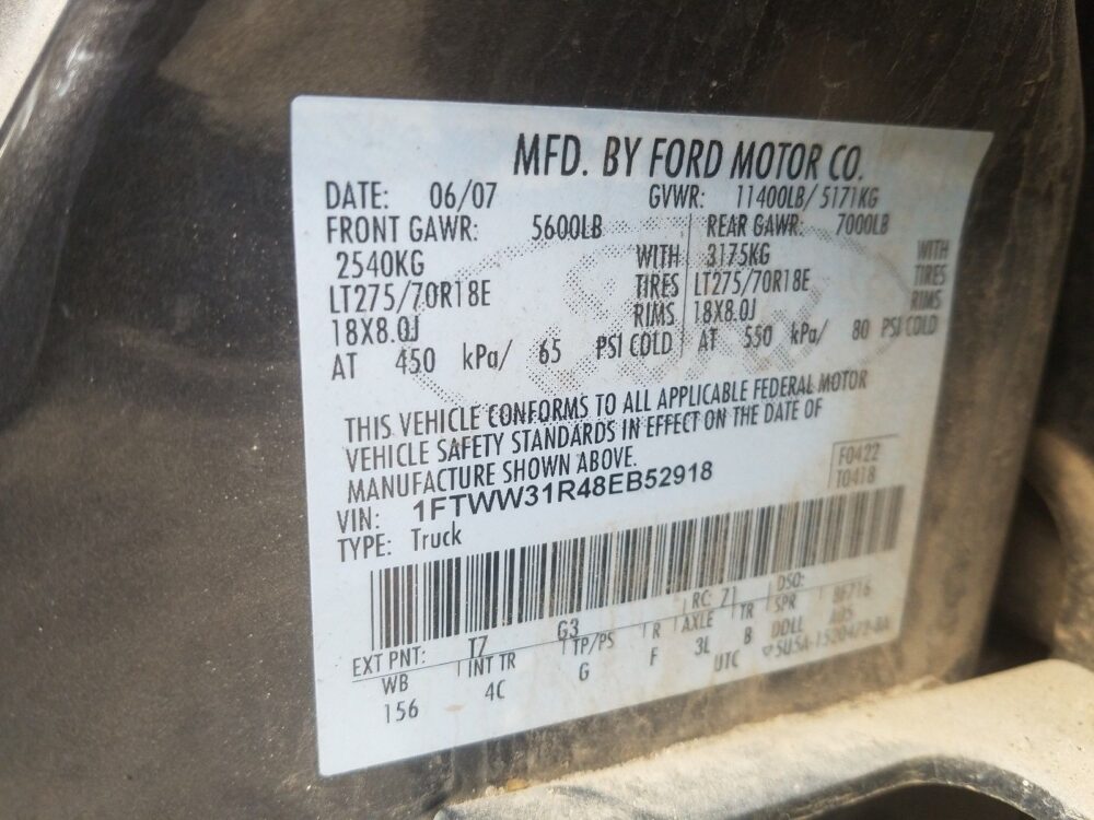 Used 2008 Ford F-350 Super Duty Leaf Spring Rear