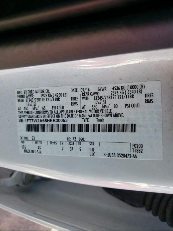Used 2017 Ford F-250 Super Duty Axle Assembly Rear