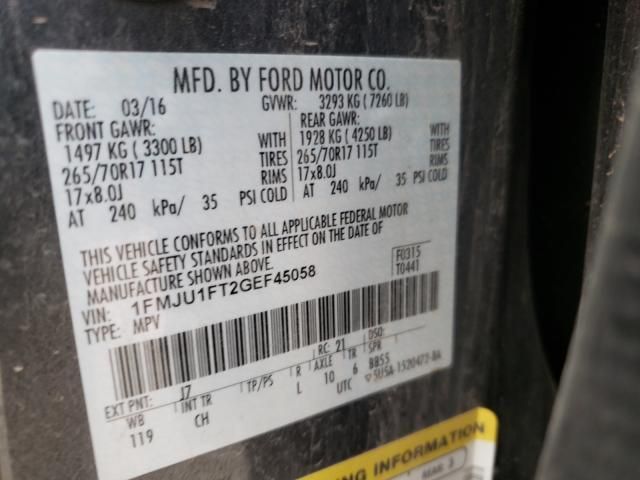 1L8320_3 Used 2016 Ford Expedition Front Door Switch LH FL1Z14529AA