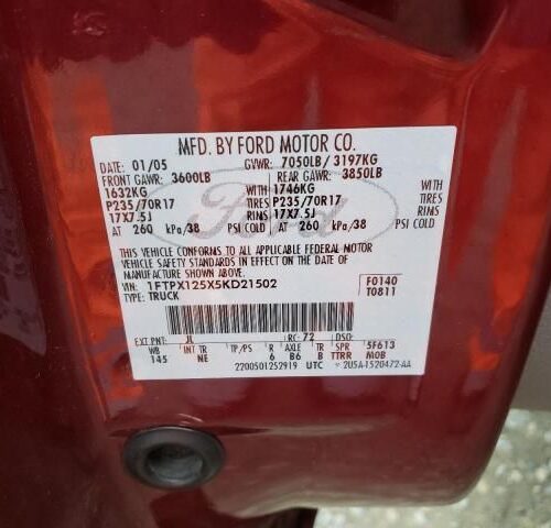 Used 2005 Ford F-150 Leaf Spring Rear