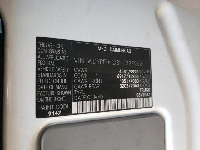 2D8381_8 Used 2017 Mercedes Sprinter 3500 Fuel Tank