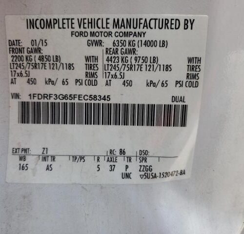 Used 2015 Ford F-350 Super Duty Drive Shaft Rear