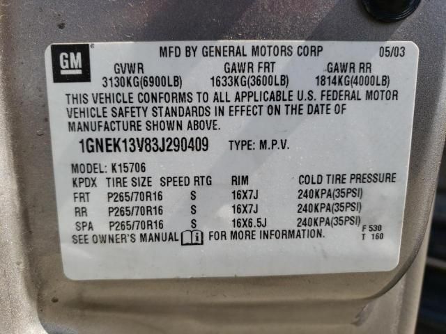 Used 2003 Chevrolet Tahoe Decklid Tailgate