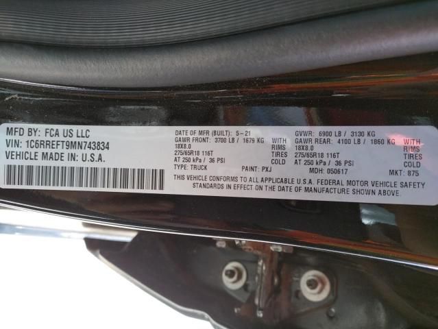 Used 2021 Dodge Ram 1500 Instrument Face Plate
