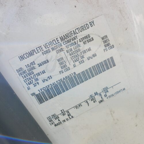 2F8415_4 Used 2003 Ford F-350 Super Duty Leaf Spring Rear
