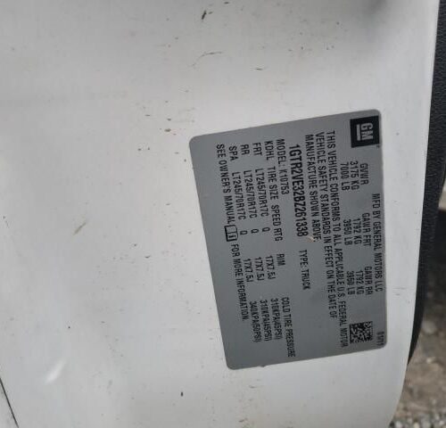 2K8469_3 Used 2011 GMC Sierra 1500 AC Compressor