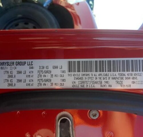 2L8487_7 Used 2015 Dodge Ram 1500 Running Board LH