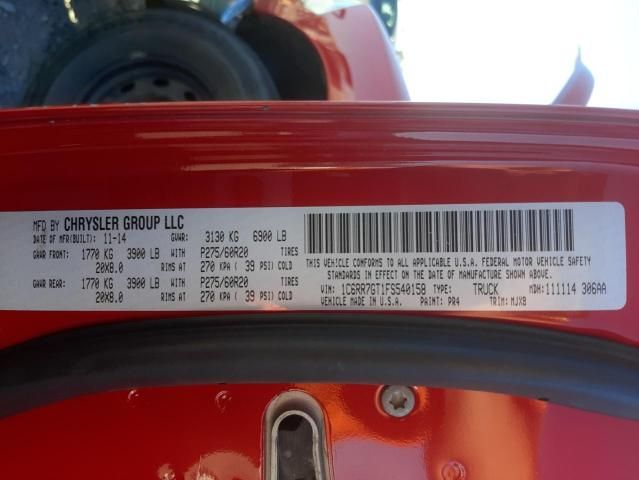 2L8487_7 Used 2015 Dodge Ram 1500 Running Board LH