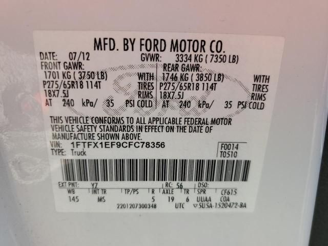 3A8501_10 Used 2012 Ford F-150 Leaf Spring Rear