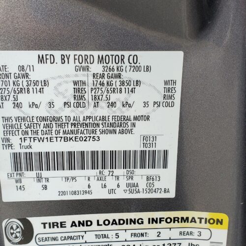 Used 2011 Ford F-150 Wheel
