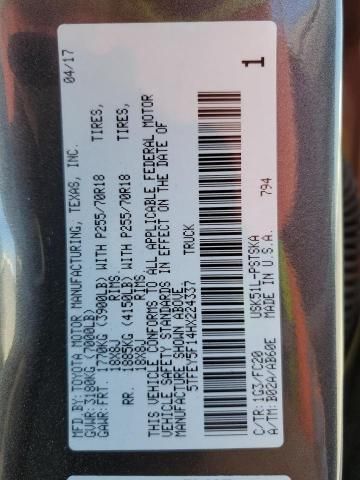 Used 2017 Toyota Tundra Back Glass Regulator