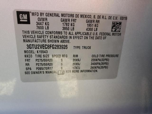 3I8597_10 Used 2015 GMC Sierra 1500 Carrier Assembly