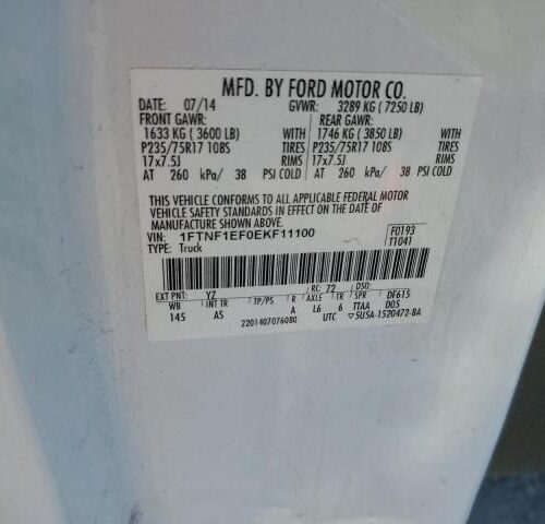 Used 2014 Ford F-150 Hood
