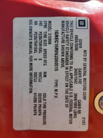 4G8714_13 Used 1997 Chevrolet Suburban 1500 Fuse Box Engine