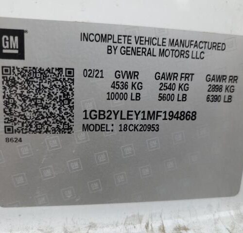 Used 2021 Chevrolet Silverado 2500 Chassis Control Module 13540026