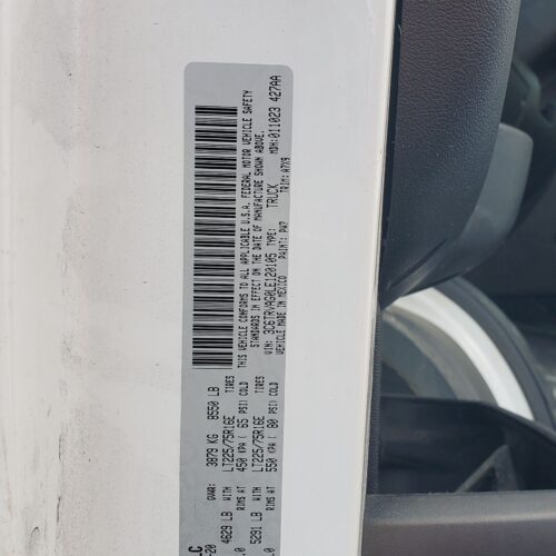 4J8743_4 Used 2020 Ram ProMaster 1500 Instrument Face Plate
