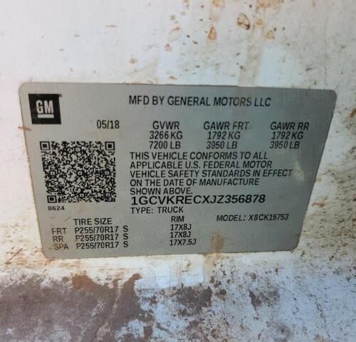 Used 2018 Chevrolet Silverado 1500 Front Door Latch RH