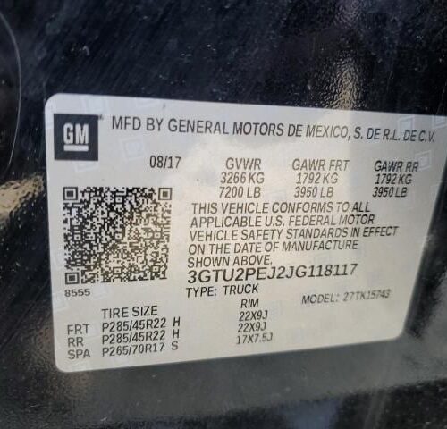 Used 2018 GMC Sierra Denali 1500 Radiator Air Shutter