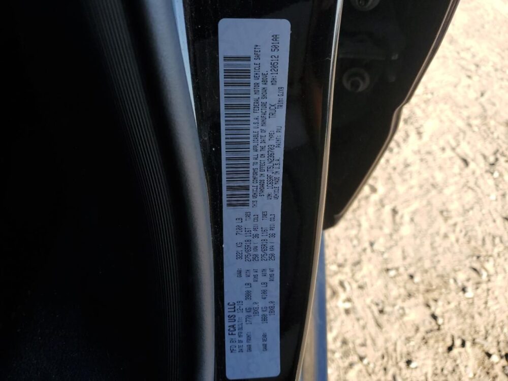 5B8785_4 Used 2020 Dodge Ram 1500 8HP75 Transmission Assembly