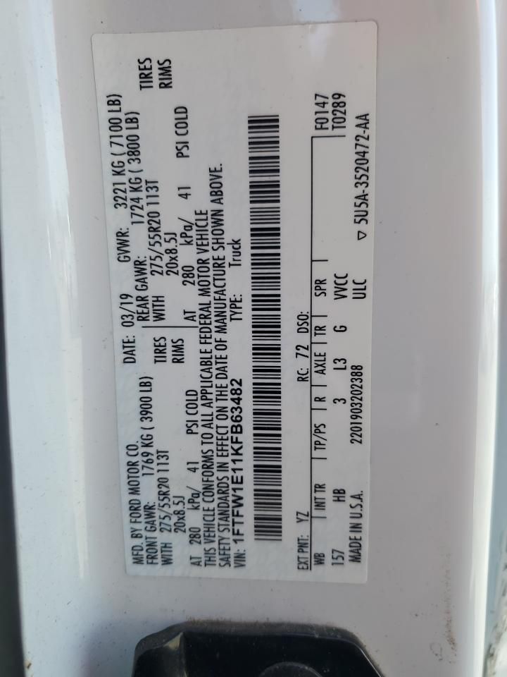 5D8799_4 Used 2019 Ford F-150 Running Board RH