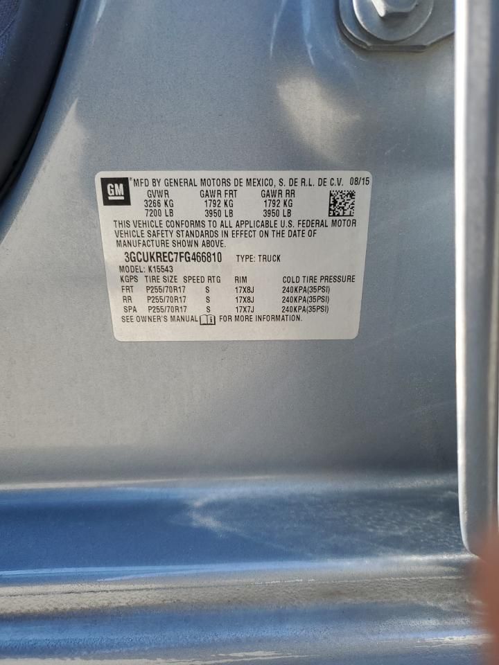 5E8802_4 Used 2015 Chevrolet Silverado 1500 Take-Off Bed