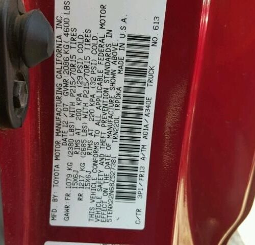Used 2008 Toyota Tacoma Console Front
