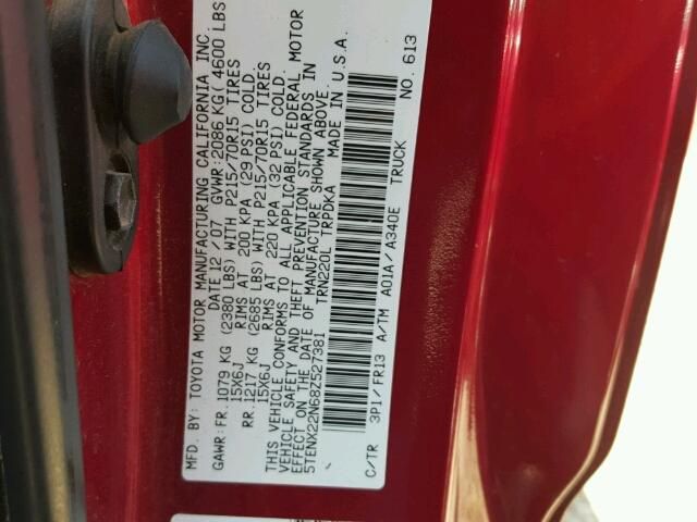 Used 2008 Toyota Tacoma Console Front