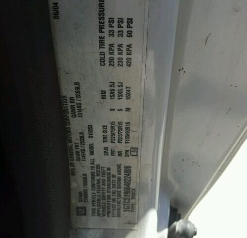 Used 2004 GMC Canyon Side View Mirror LH