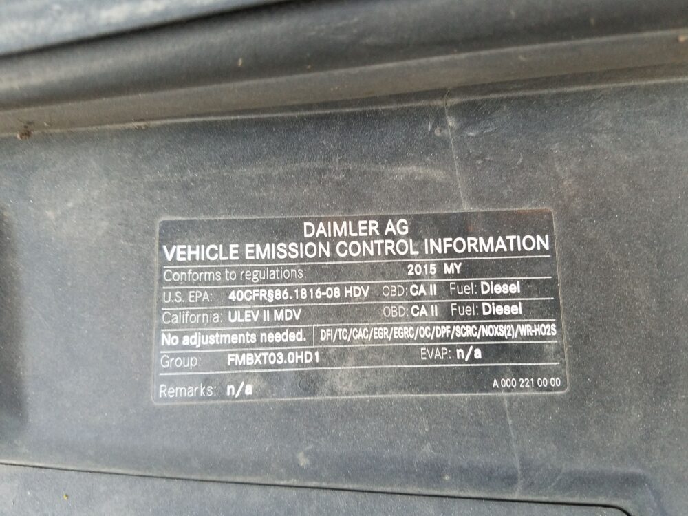 Used 2015 Mercedes Sprinter 2500 Fuel Pump