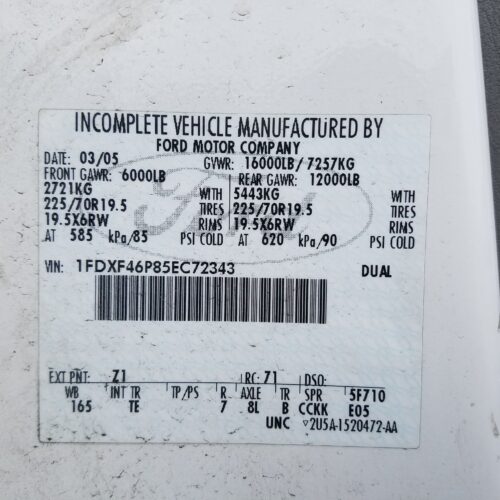 7D7487_1 Used 2005 Ford F-450 Super Duty Spindle Knuckle Front LH
