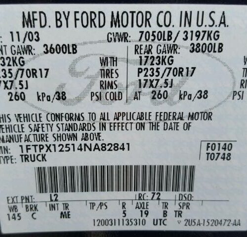 Used 2004 Ford F-150 Door Handle Exterior LH