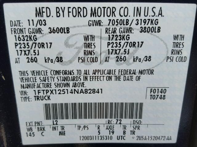 Used 2004 Ford F-150 Door Handle Exterior LH
