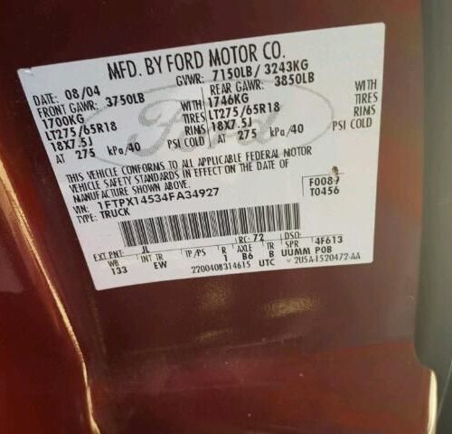 Used 2004 Ford F-150 Fuel Pump