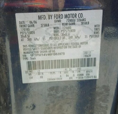 Used 2006 Ford F-150 Spindle Knuckle Front LH