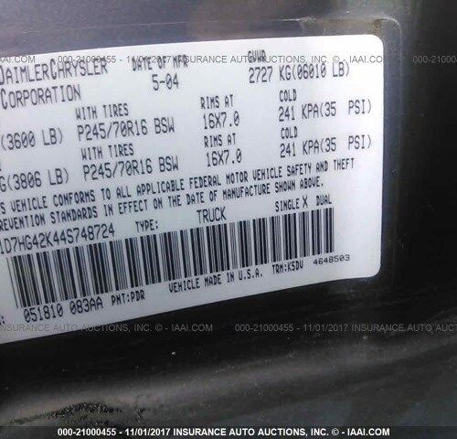 Used 2004 Dodge Dakota Upper Control Arm Front LH