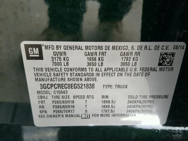 8A7663_5 Used 2014 Chevrolet Silverado 1500 Fuel Vapor Canister