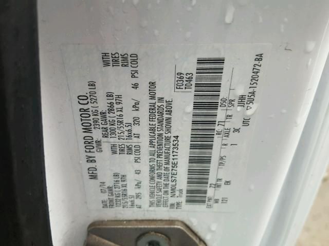 8A7673_7 Used 2014 Ford Transit Connect Air Bag RH DT1Z17044A74B