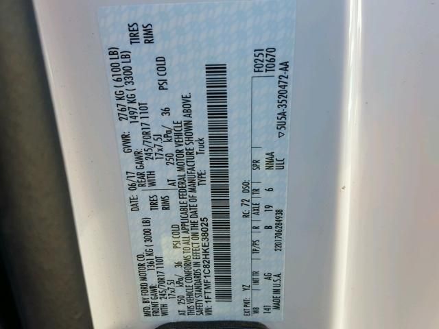 8H7770_3 Used 2017 Ford F-150 Front Door Switch LH FL3Z14529AD