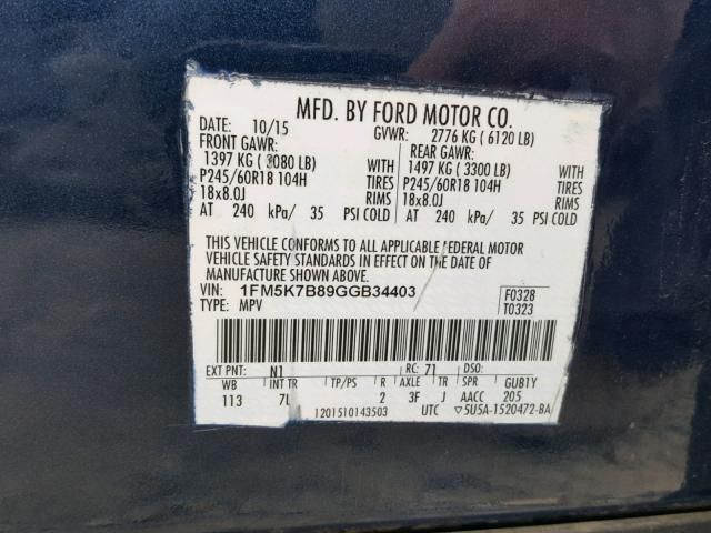 Used 2016 Ford Explorer Air Bag RH DB5Z78044A74C