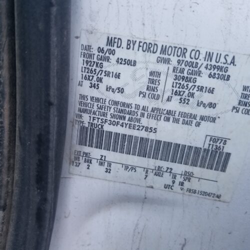 Used 2000 Ford F-350 Super Duty Drive Shaft Rear