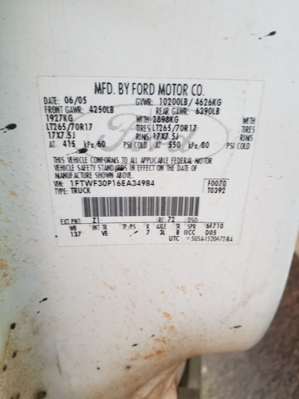 Used 2006 Ford F-350 Super Duty Wheel