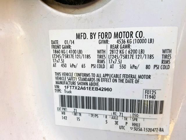 Used 2014 Ford F-250 Super Duty Front Door Switch LH CC3Z14529AA